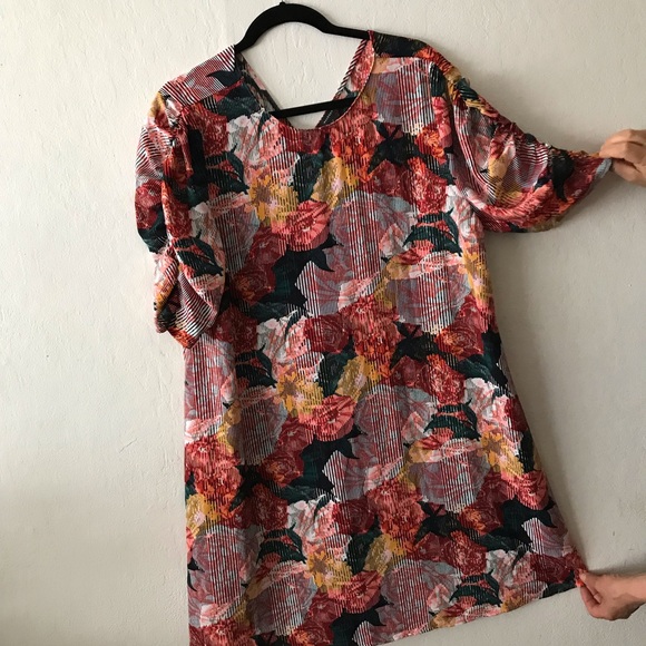 Halogen Plus Size Multicolor Mini Dress - Picture 1 of 11